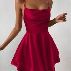 Chic Red Mini Dress